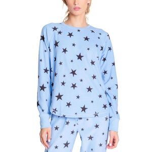 Insomniax Womens Printed Long Sleeve Pajama Top Only,1-Piece M
